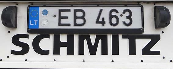 Trailer Plate Number